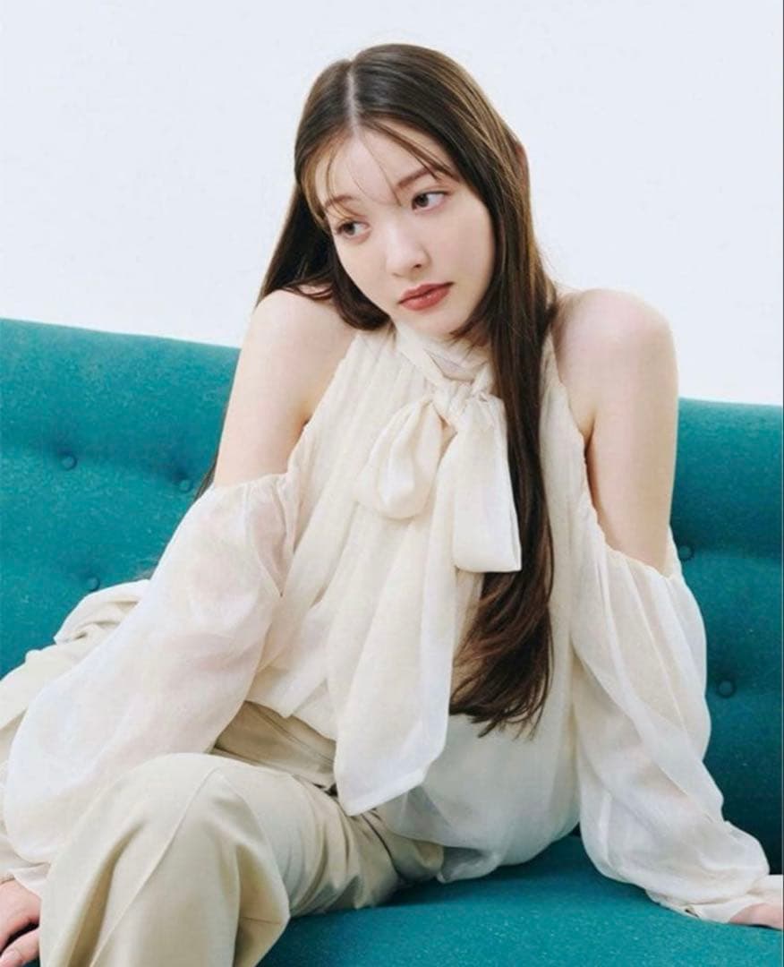 Lily Brown ドレープボウタイシフォンブラウス WEB限定カラー】ドレープボウタイシフォンブラウス(シャツ・ブラウス