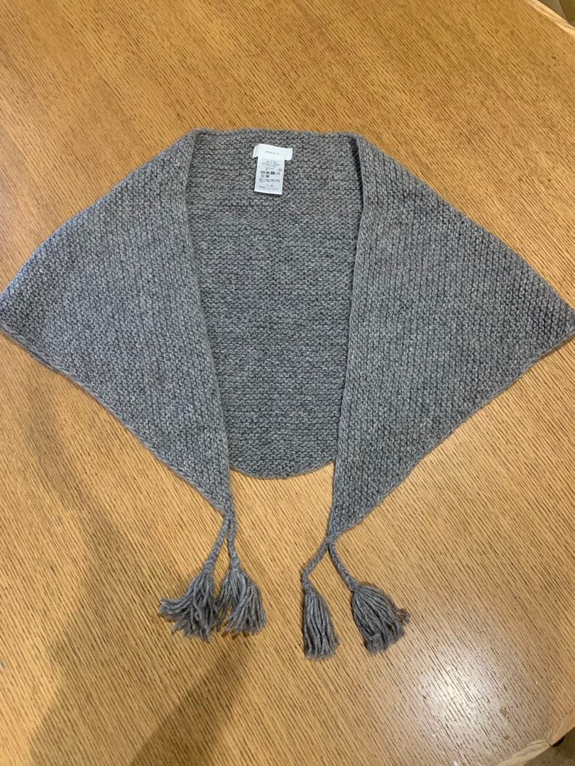 かぐれ ペルータッセルショール　　グレー かぐれ ストール マフラー ペルータッセルストール レディース