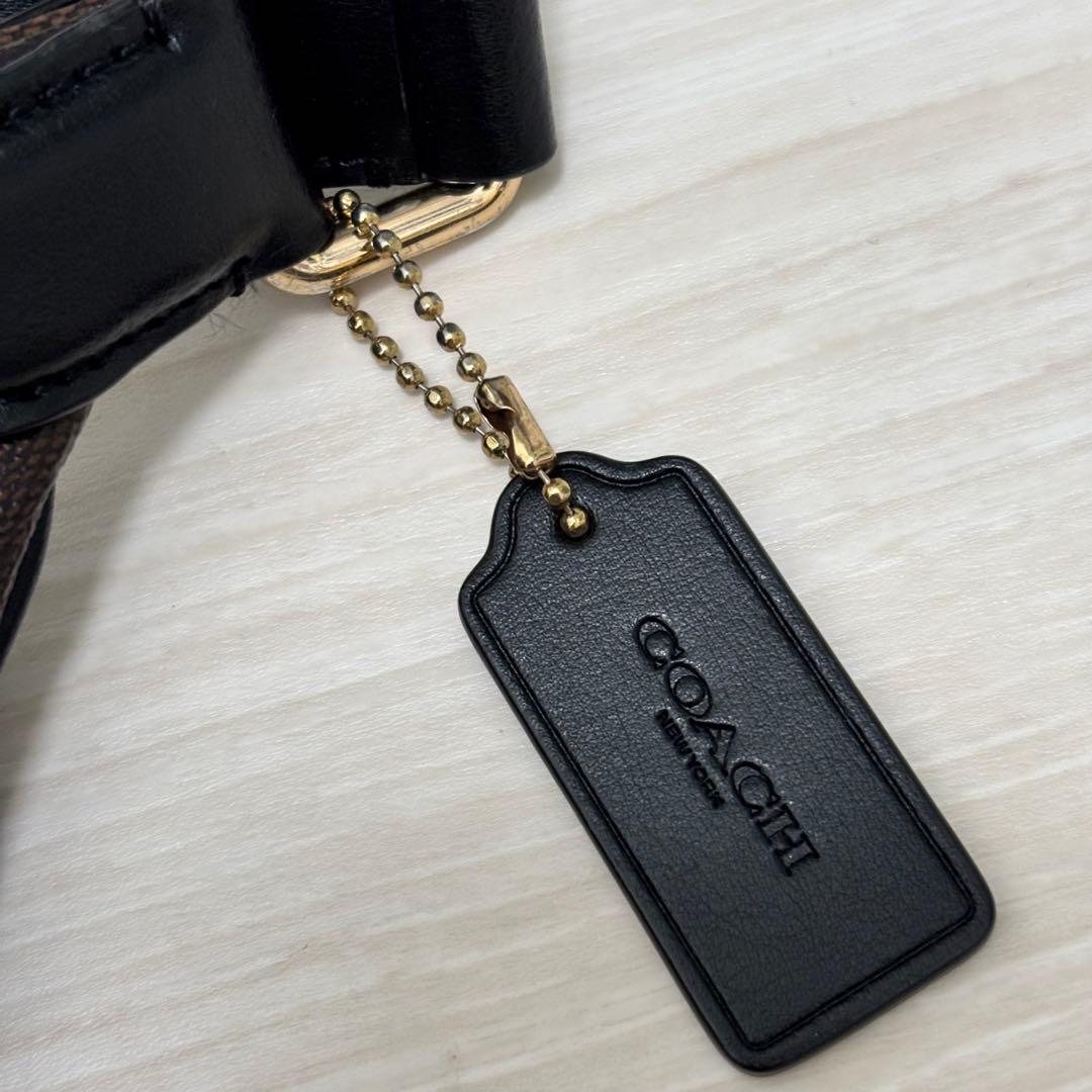 COACH コーチ ボディバッグ シグネチャー ブラウン F48740 - メルカリ