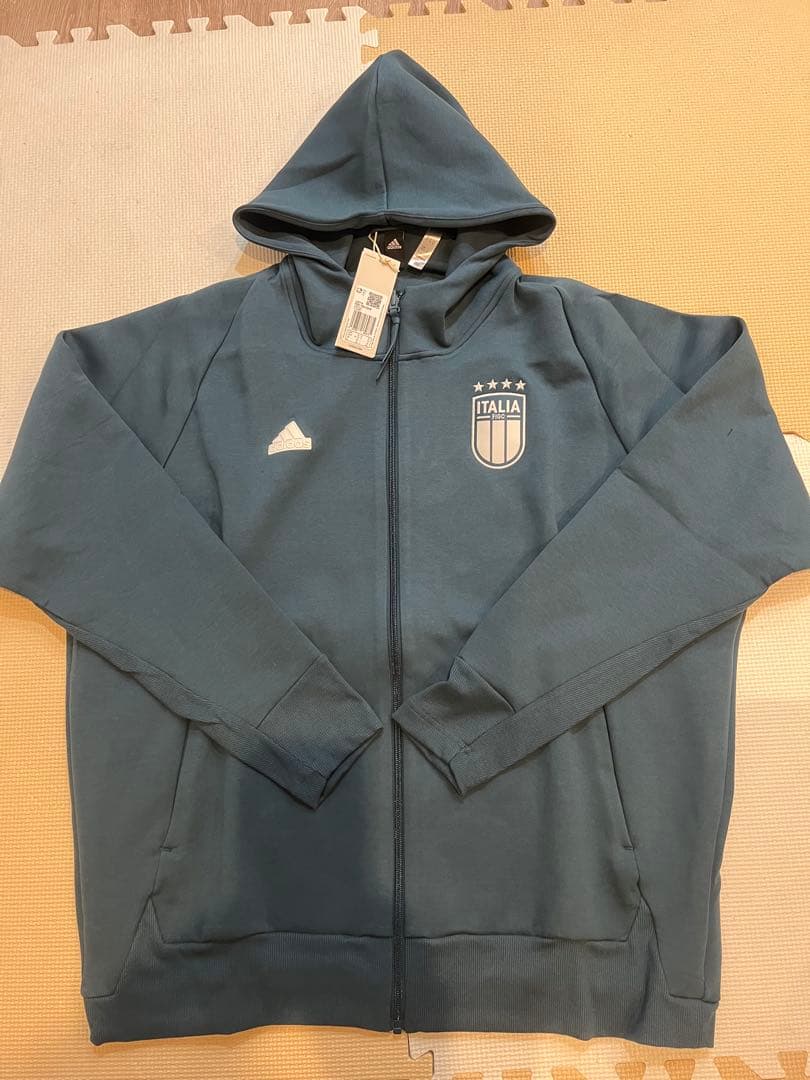 adidas イタリア代表 フード付きジャケット　日本未発売 adidas イタリア代表 2023 アンセムジャケット(ブルー) MIM55 HT2186