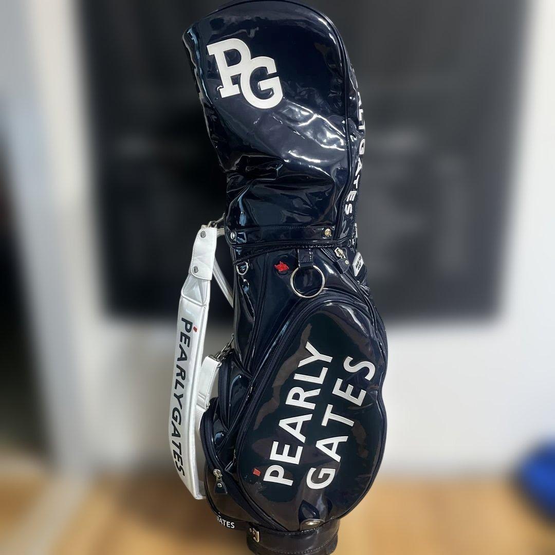 PEARLY GATES ゴルフバッグ ネイビー 送料無料PEARLY GATESパーリーゲイツTOURモデルキャディバッグ9型46
