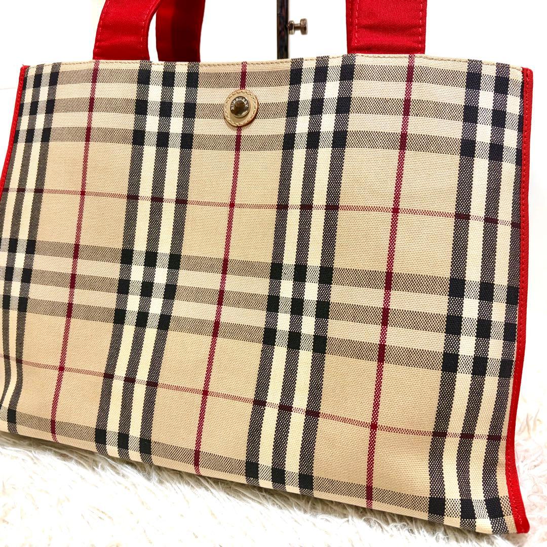 ✨美品✨BURBERRY LONDON バーバリーロンドンキャンバストートバッグ BURBERRY（バーバリー） ロンドン トートバッグ メンズ レディース