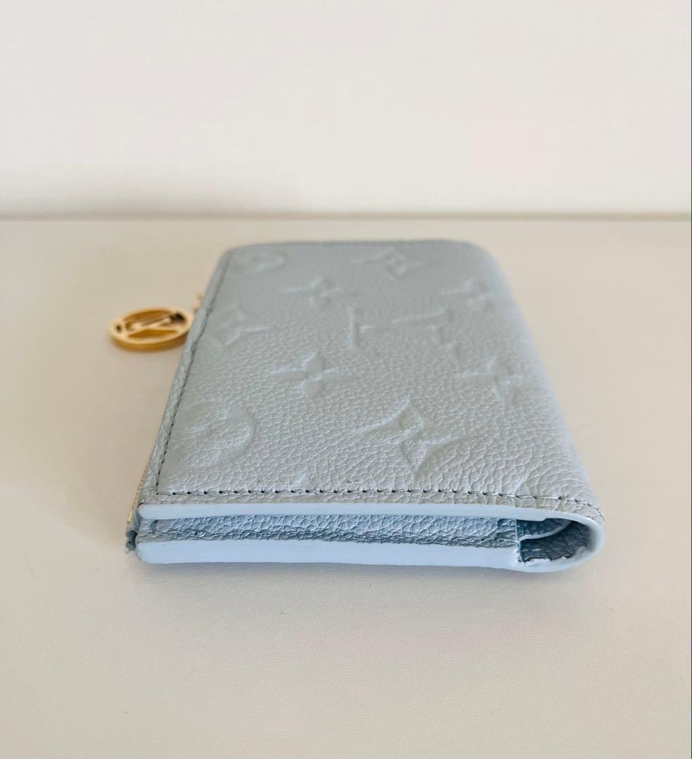 美品☆ルイ ヴィトン☆ポルトフォイユ・リサ☆折り財布☆水色ブルー