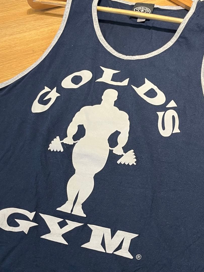 GOLD'S GYM リンガータンクトップ L ネイビー 横川尚隆 ゴールドジム