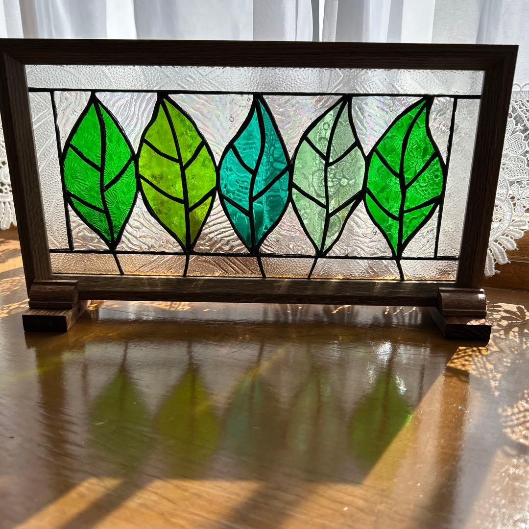 ステンドグラスパネル 新緑10 - メルカリ