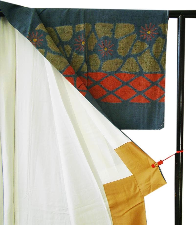 値下げ交渉OK！紬地 絞り入り 訪問着 正絹 B768