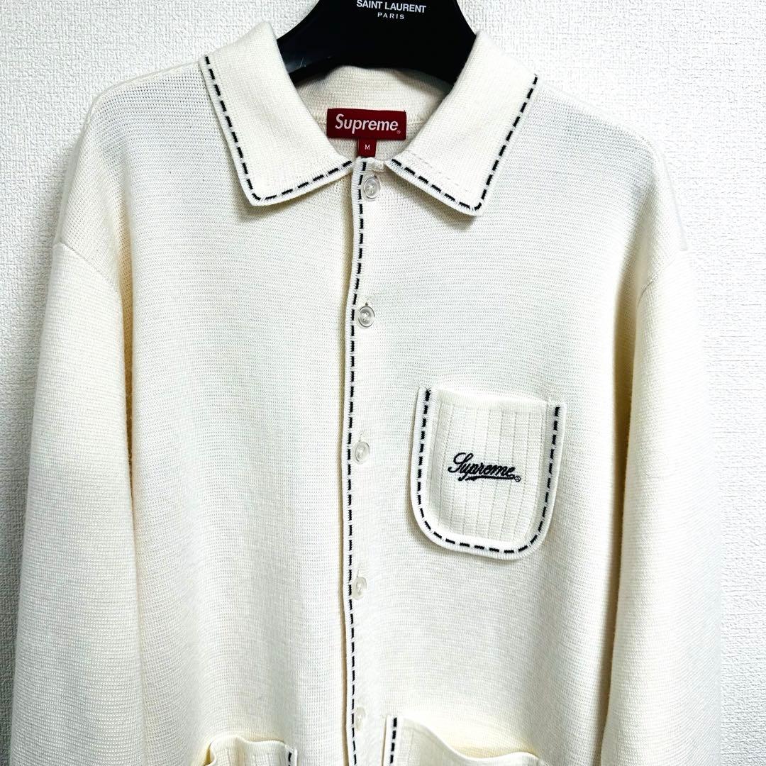 Supreme contrast stitch button up 登坂広臣 M - メルカリ