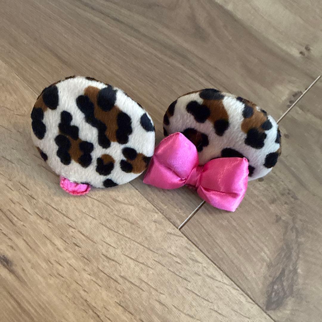 ミニーマウス ヒョウ柄カチューシャ - メルカリ