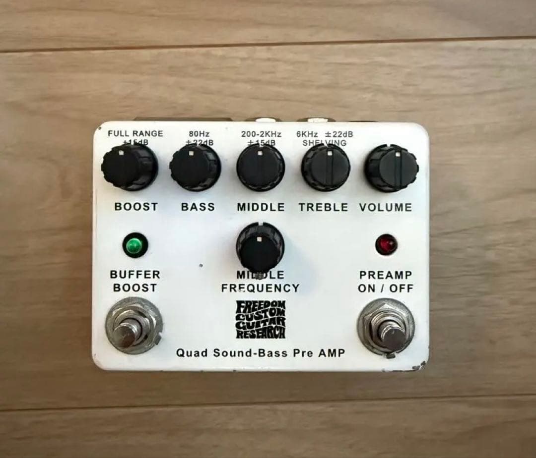 ベースプリアンプ Quad Sound-Bass Pre AMP Freedom Custom Guitar Research “Quad Sound Bass Pre Amp II