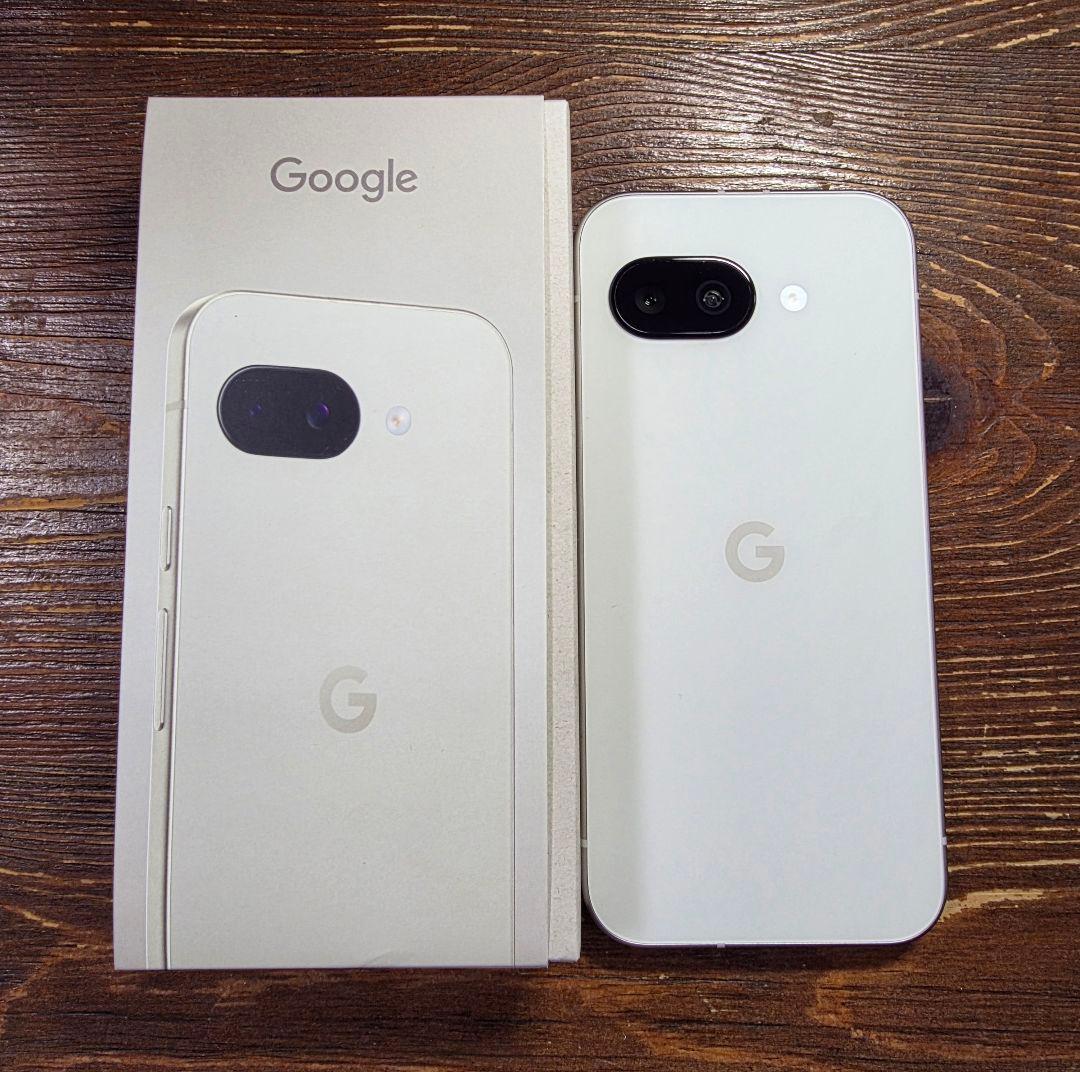 【美品】Google Pixel 9a Porcelan 箱付き Google グーグル Pixel 9a 128GB Porcelain SIMフリー : エクセレント