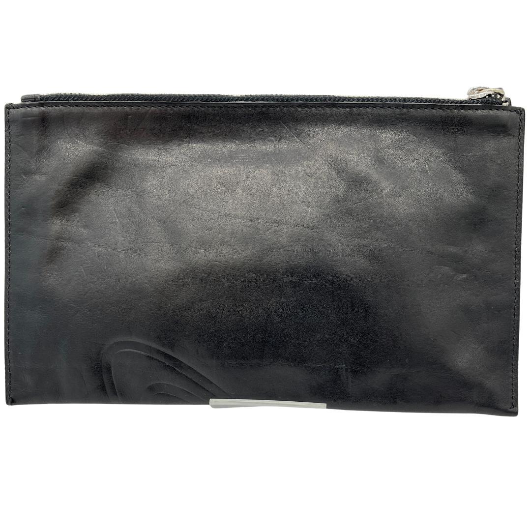 Vivienne Westwood クラッチバッグ オーブ型押し レザー 黒 | Shop at