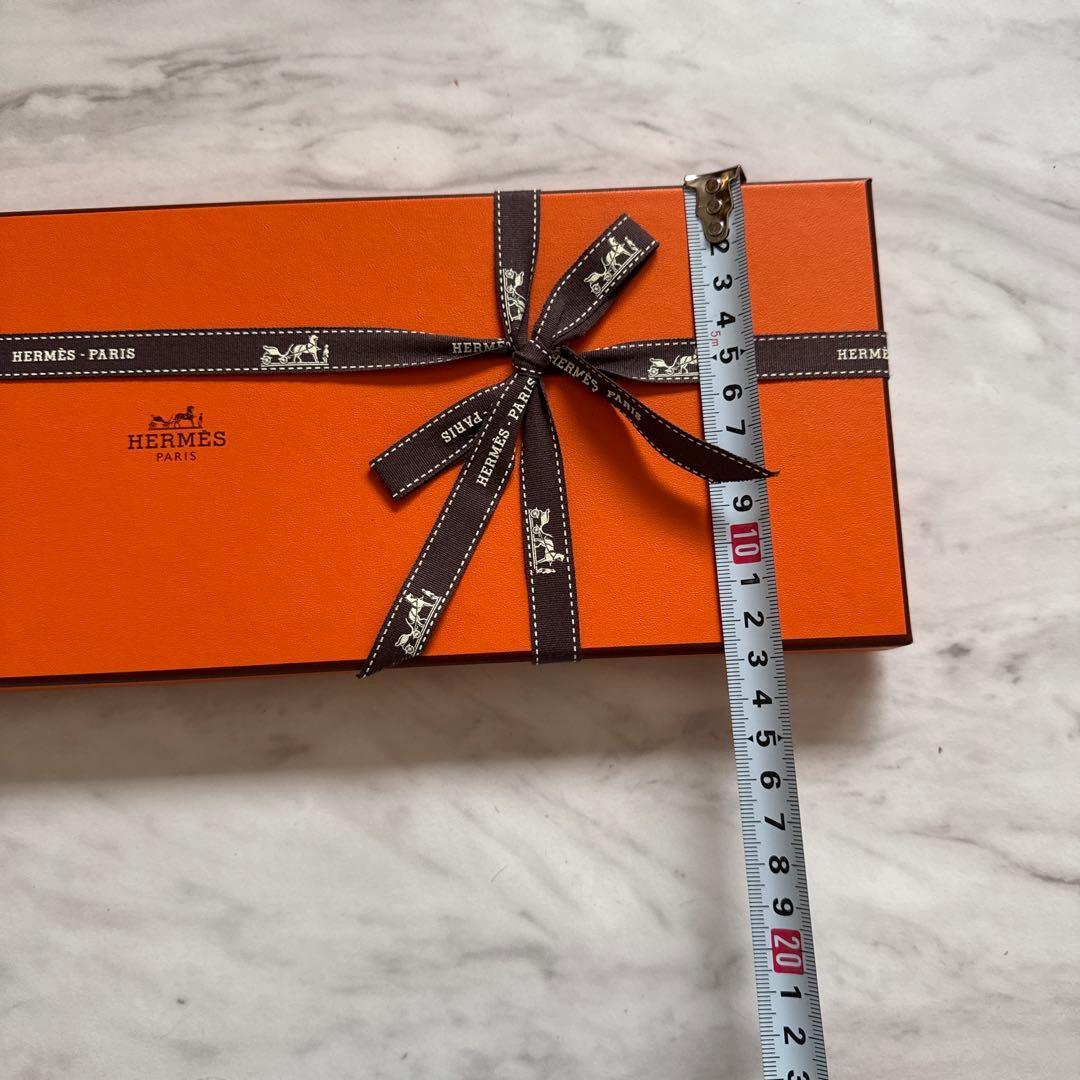 742 エルメス ネクタイ ラッピング HERMES ギフトボックス リボン 袋