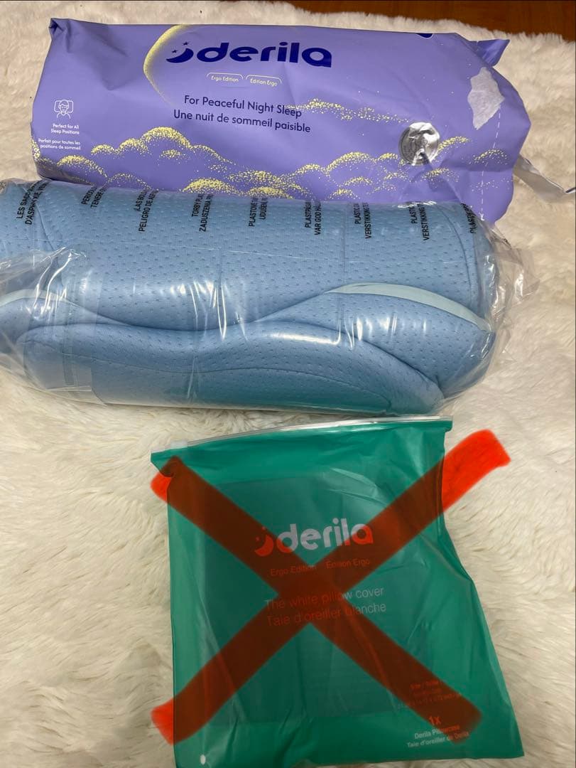 デリラ　Ergo エルゴ枕 （枕本体のみ） Derila Ergo デリラエルゴ 枕 頚椎ネックピロー 睡眠用 人間工学的枕
