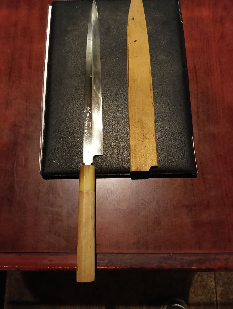 16万円正本総本店純日本鋼 本焼き包丁尺　白一鋼本焼 築地正本総本店 尺1柳刃 純日本鋼 未使用品 | 包丁工房 祥