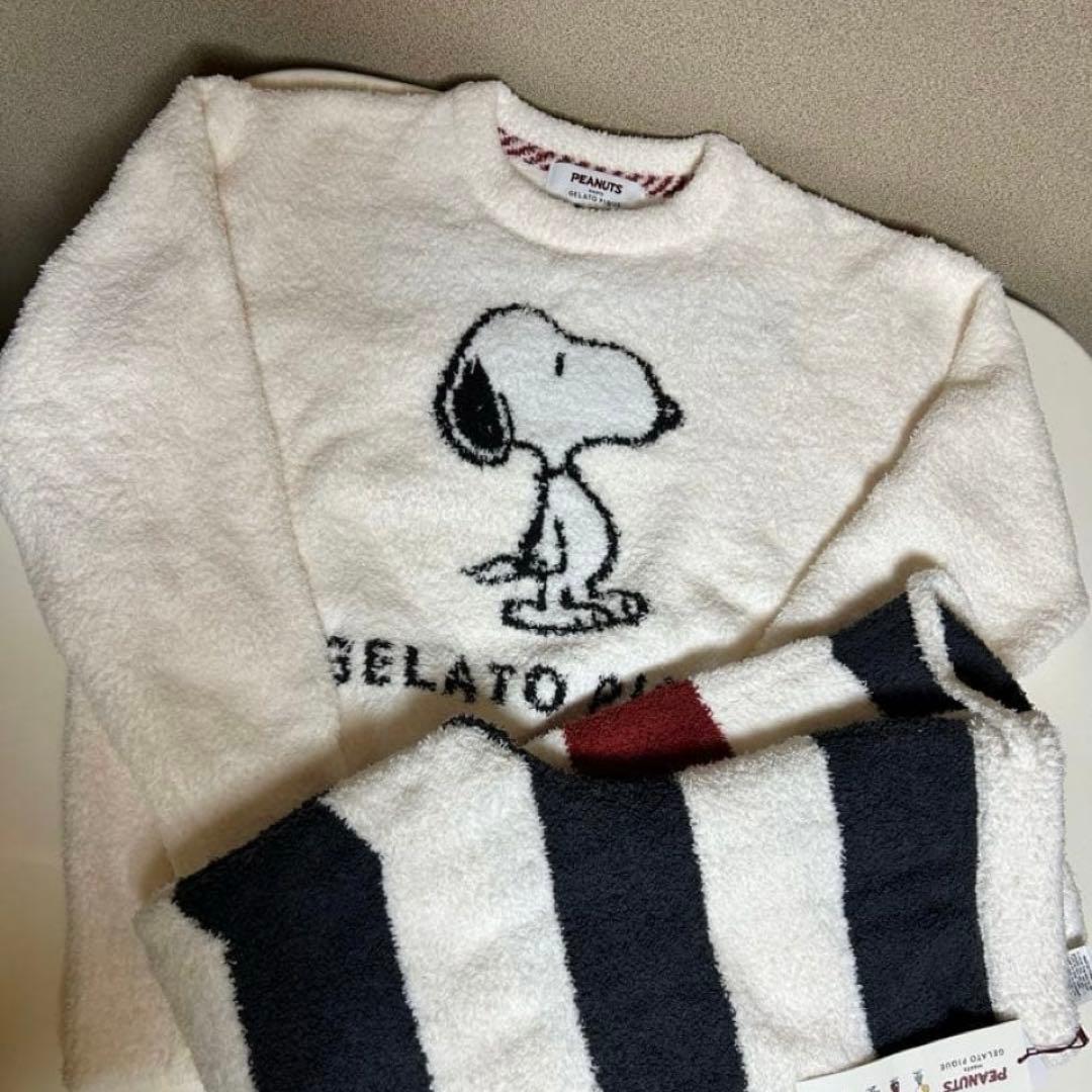 ☆やすべり☆ ♪ジェラートピケ スヌーピー　上下セット♪ ジェラートピケ【スヌーピー2023夏】発売中♡可愛いすぎる《耳付き