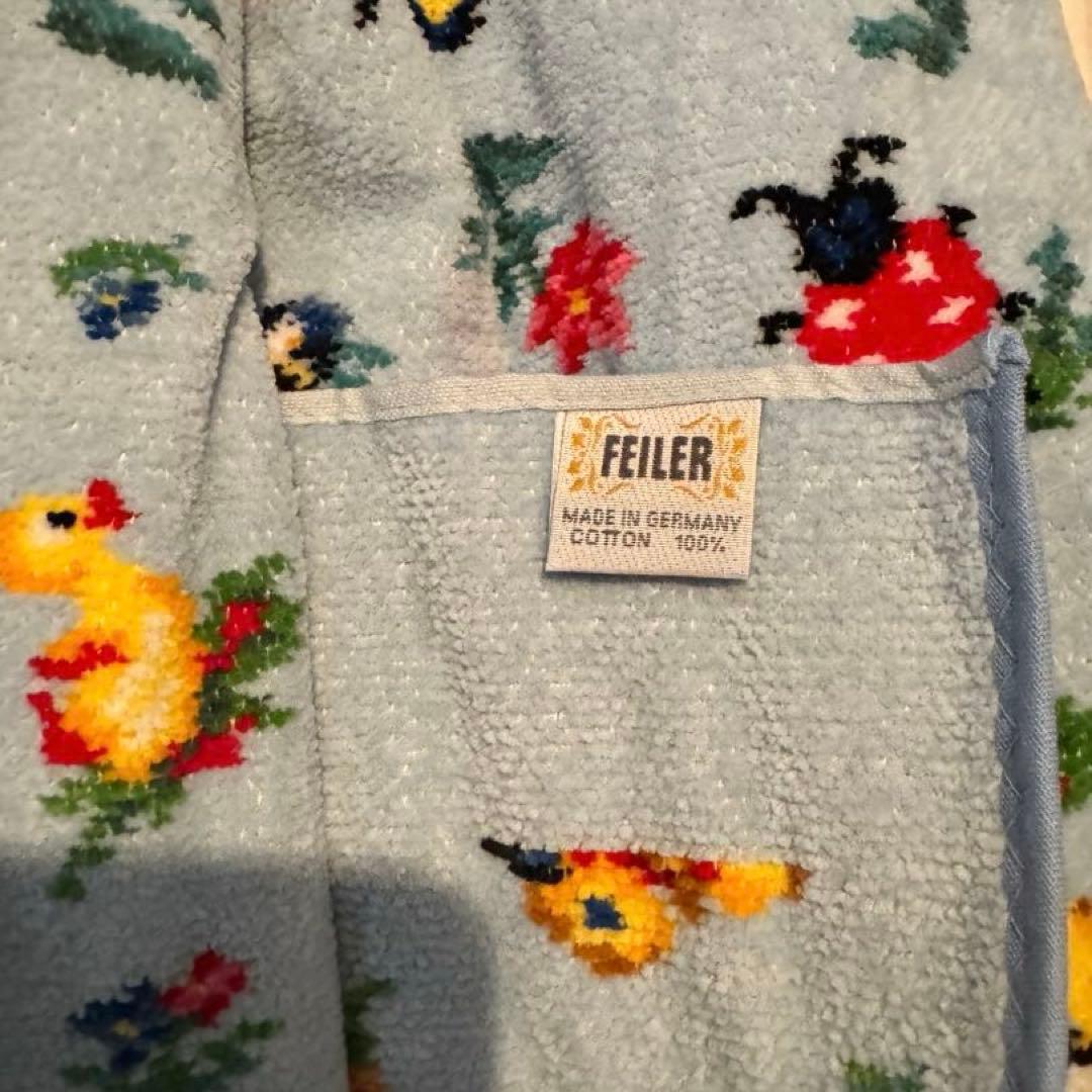 新品】FEILERフェイラー プティバス おくるみ ハイジ ペールブルー