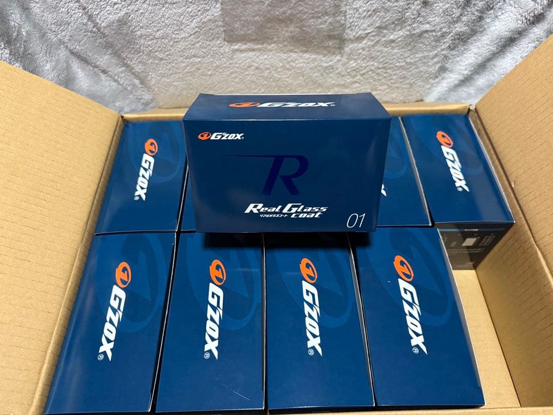 Gzox リアルガラスコート R 10箱セット ソフト99、プロ施工向けボディコーティング剤「リアルガラスコート」3