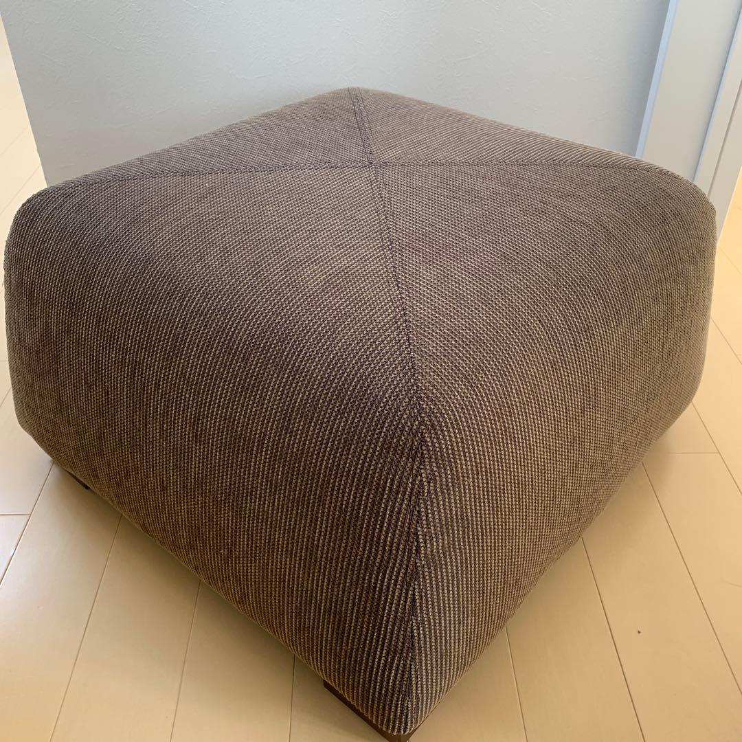 HUGO ブラウン オットマン　スクエアスツール 収納スツール オットマン 座れる収納ボックス ストレージチェア フタ