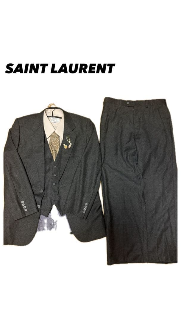 Yves Saint Laurent ダークグレー スーツ一式 成人式スーツ 私の成人式スーツ | SUIT SELECT