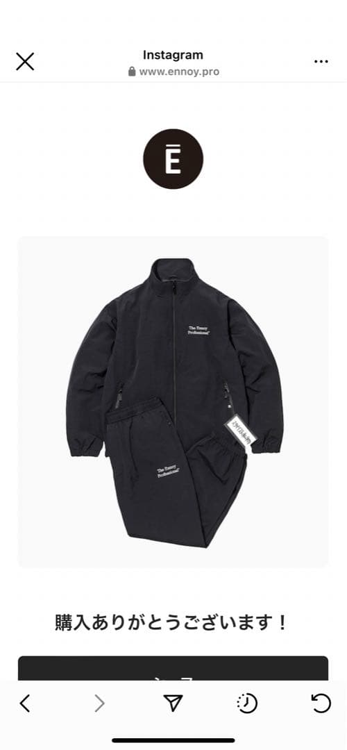 ennoy シャカシャカ サイズS スタイリスト私物 2023 黒 - メルカリ