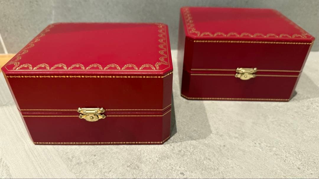 Cartier 時計ケース2個セット（箱のみ）アクセサリーケース 赤カルティエ Cartier（カルティエ） Cartier 2点セット まとめ 時計用 ケース