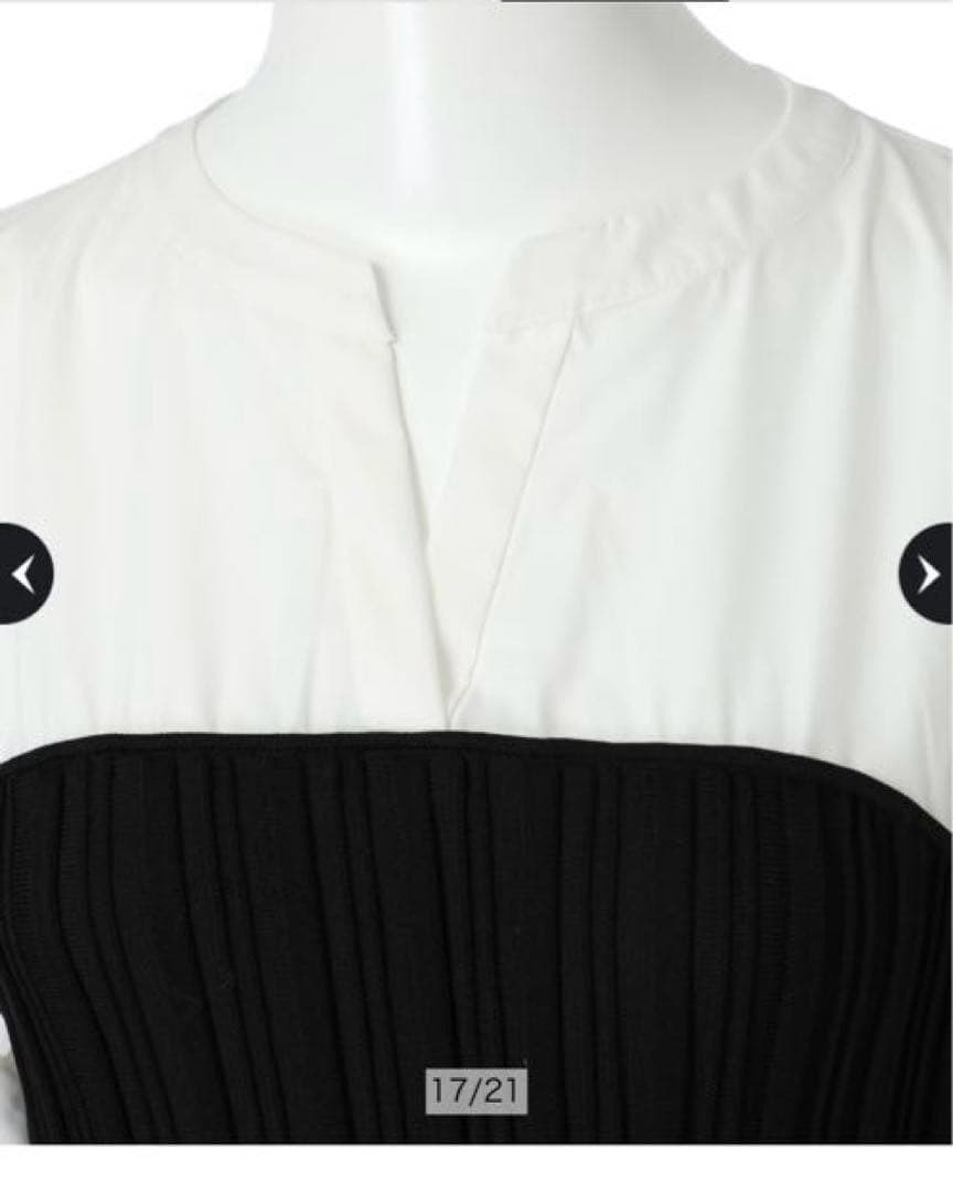 新品】ジャスグリッティー シャツレイヤードライクニット - メルカリ