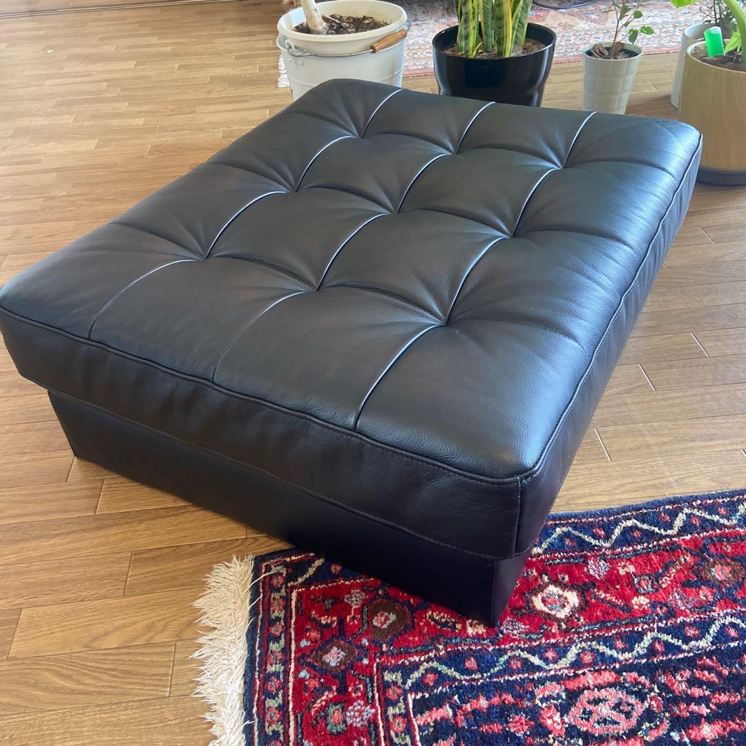 美品　IKEA LANDSKRONA オットマン　イケア　② ランズクローナ LANDSKRONA ランズクローナ オットマン, ジューパルプ ダークブルー