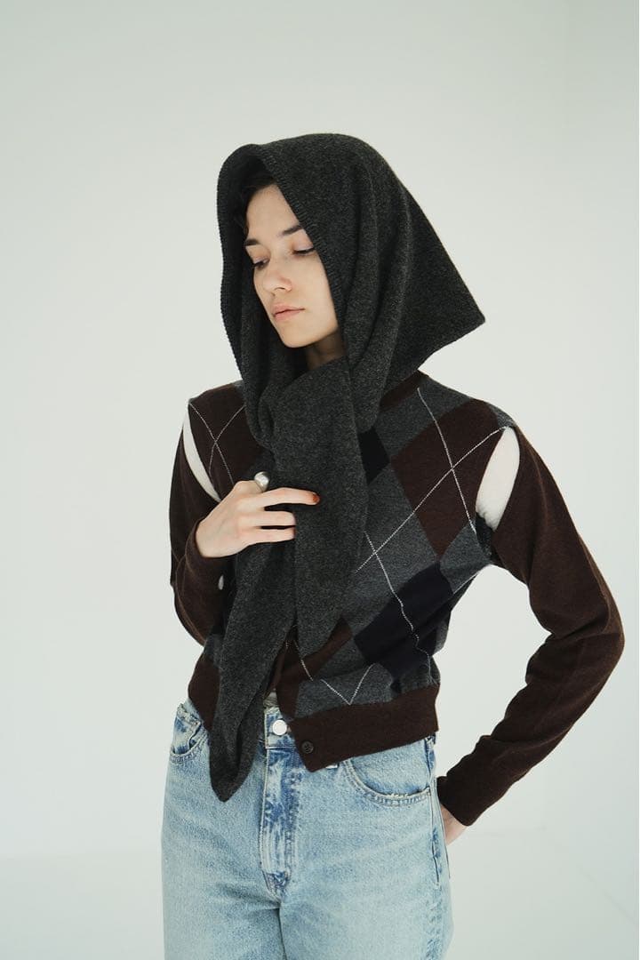 CLANE YAK KNIT TRIANGULAR STOLE - メルカリ