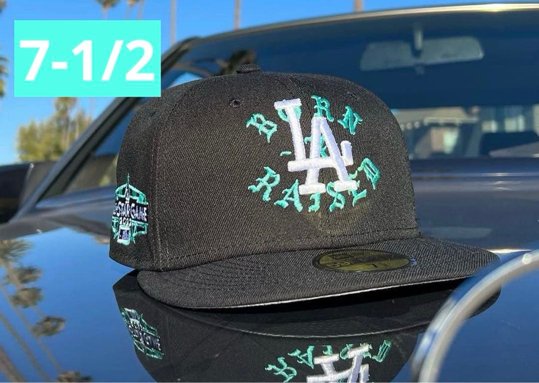 帽子 7-1/2 NEW ERA BORN X RAISED DODGERS CAP Born X Raised × Los Angeles Dodgers NEW ERA CROWN HAT: BLACK size