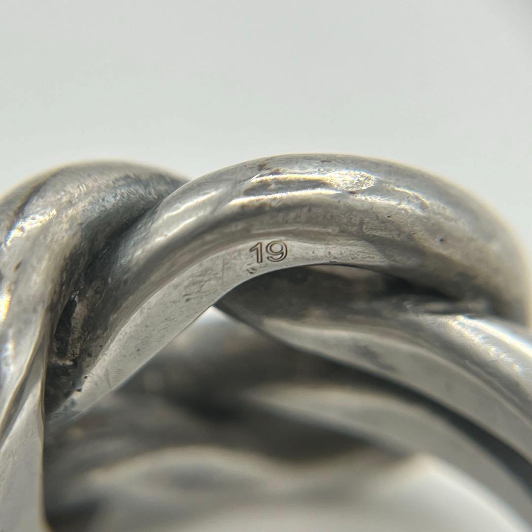 ぶたっこ様専用 グッチ GUCCI ノット リング 表記サイズ19 SV925