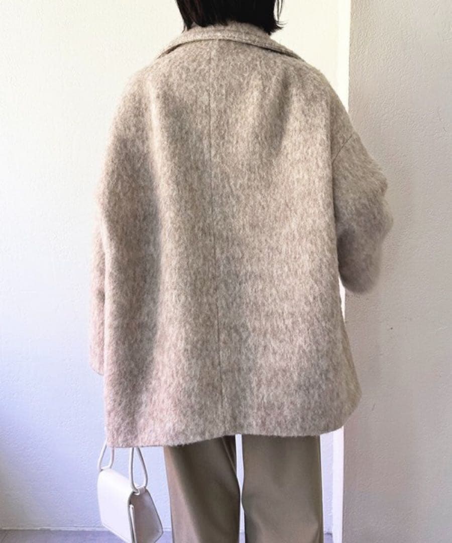 COLLAGE GALLARDAGALANTE 美品 シャギーコート ベージュ - メルカリ