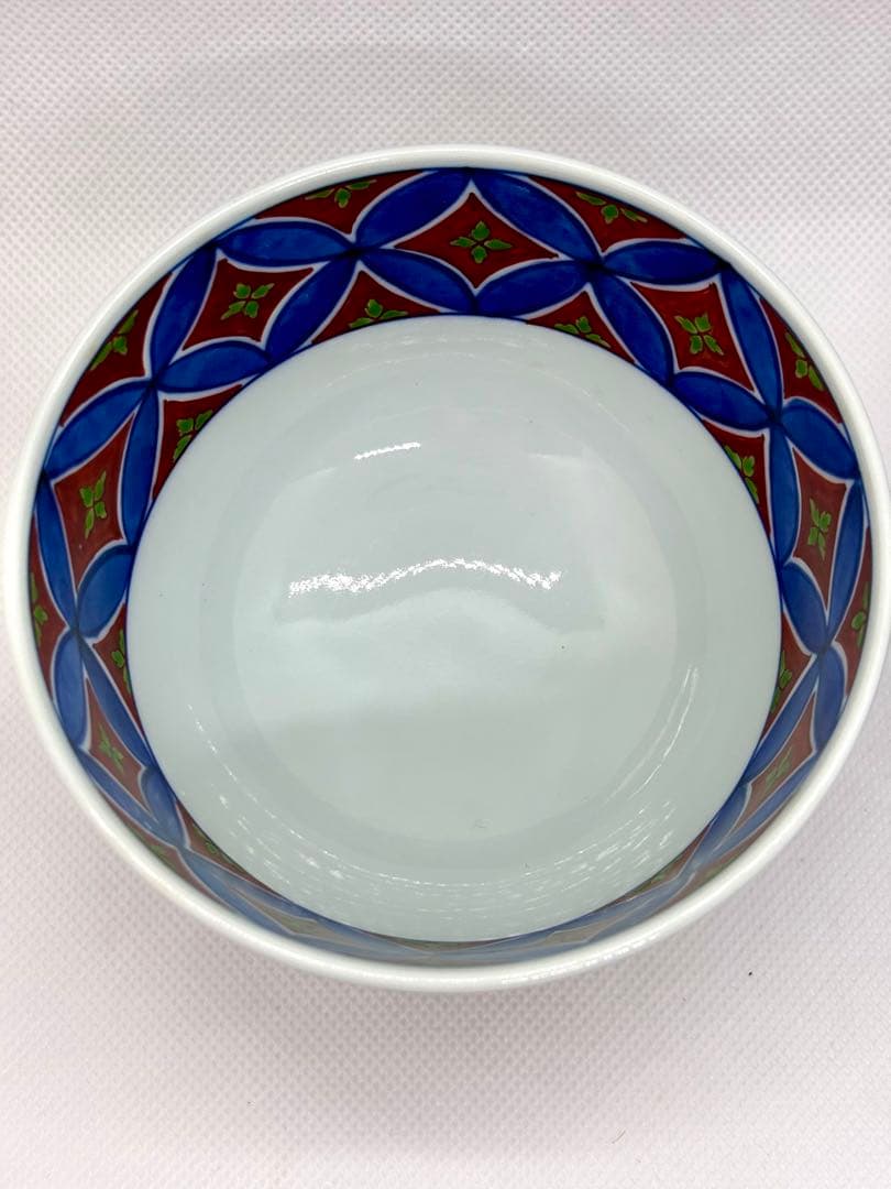 源右衛門窯 染錦七宝紋 飯碗 ペアセットP-6 - メルカリ