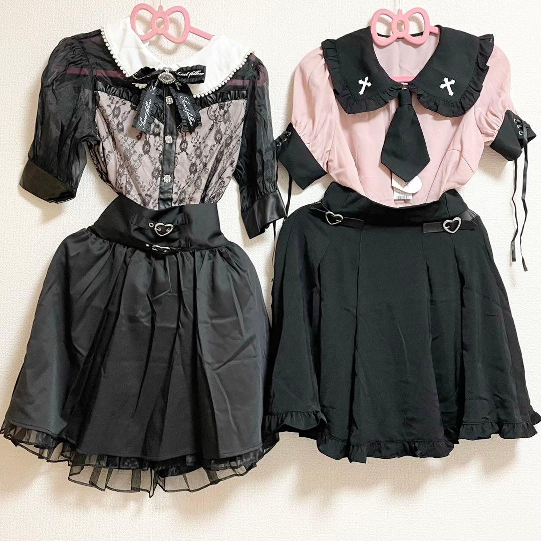 Ank Rouge 地雷系 量産型 服 4点まとめ売り - メルカリ