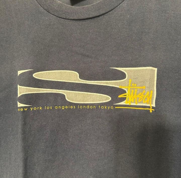 90年代 紺タグ Stussy Tシャツ USA製 Lサイズ - メルカリ