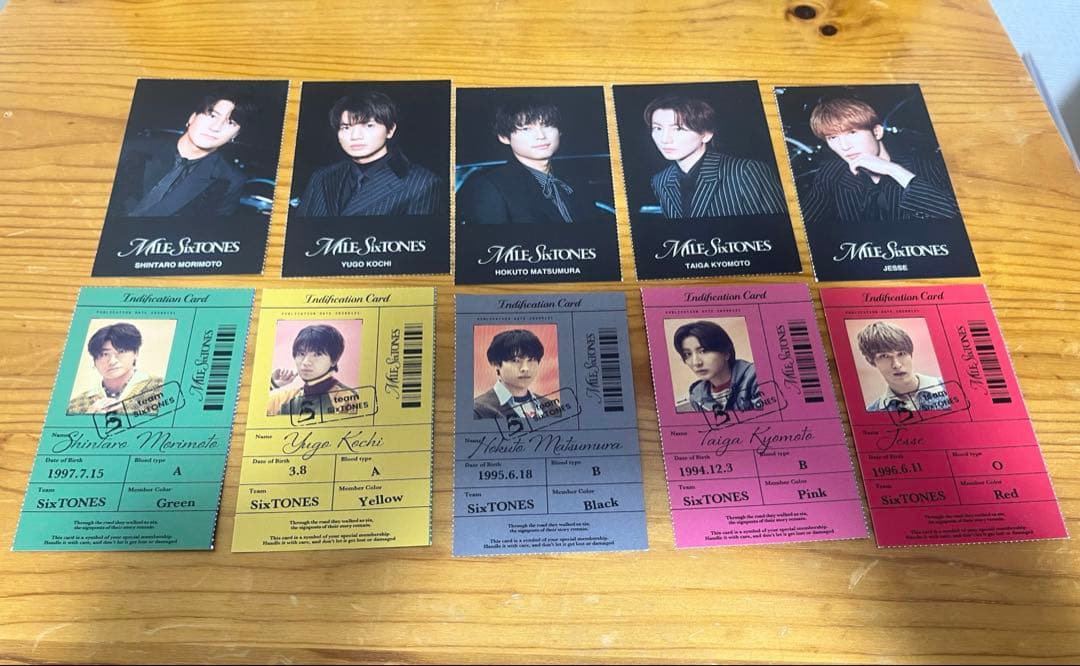 SixTONES「MILESixTONES」特典 IDカード 初回限定盤A.B - メルカリ