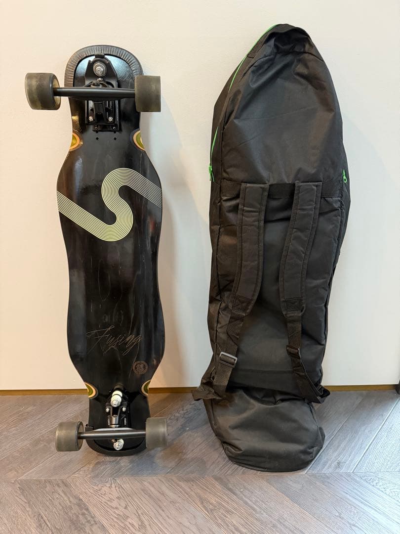 鎧 ロングスケートボード 風神 41ウォーターボーン カービング バッグ