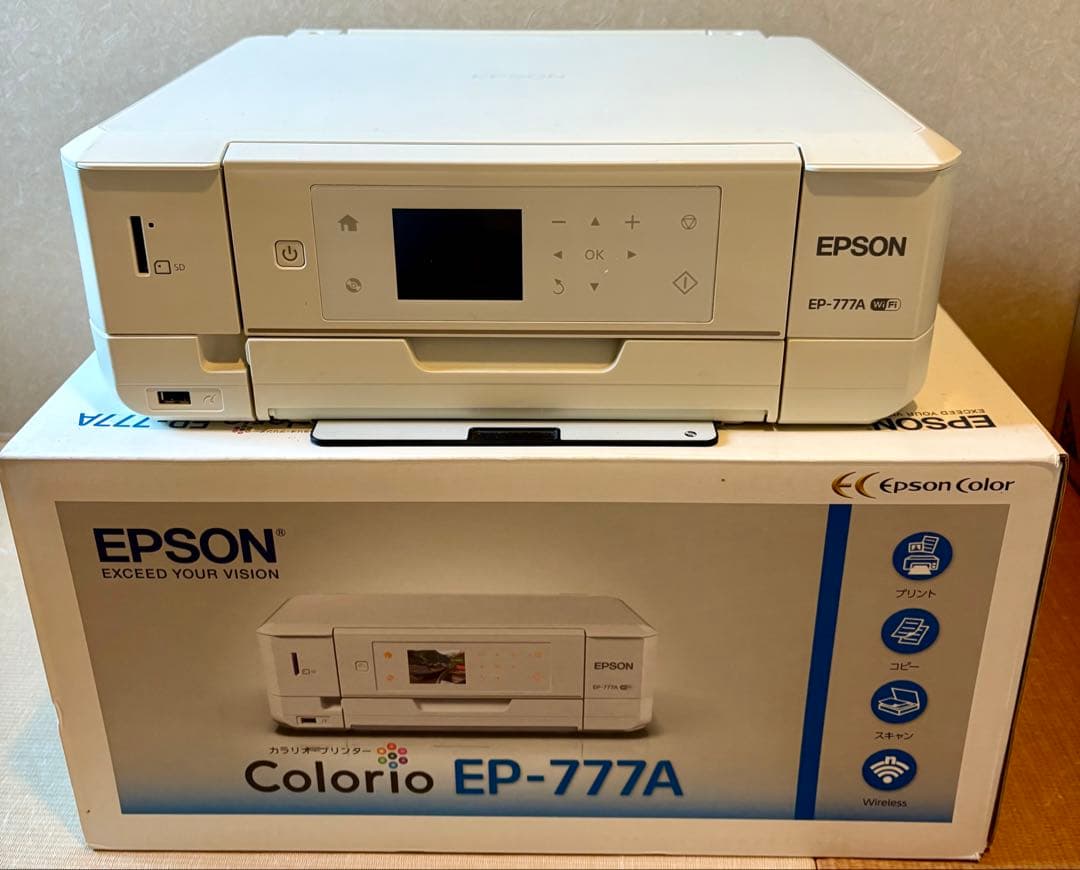 (通電確認 動作確認済)EPSON EP-777A プリンター EPSON プリンター EP-777A 通電のみ確認済み - メルカリ
