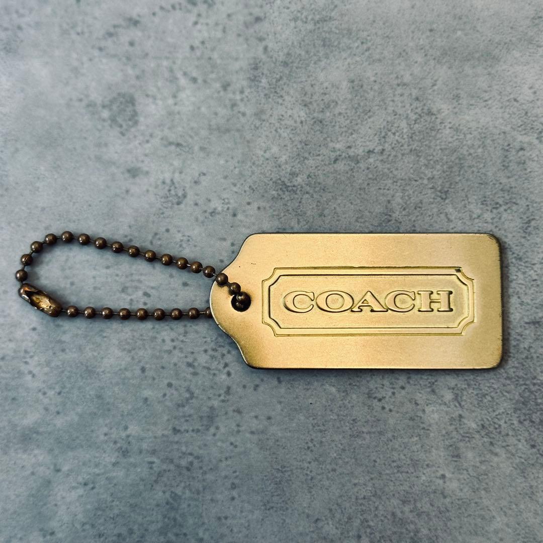 OLD COACH Gold metal hangtag charm - メルカリ