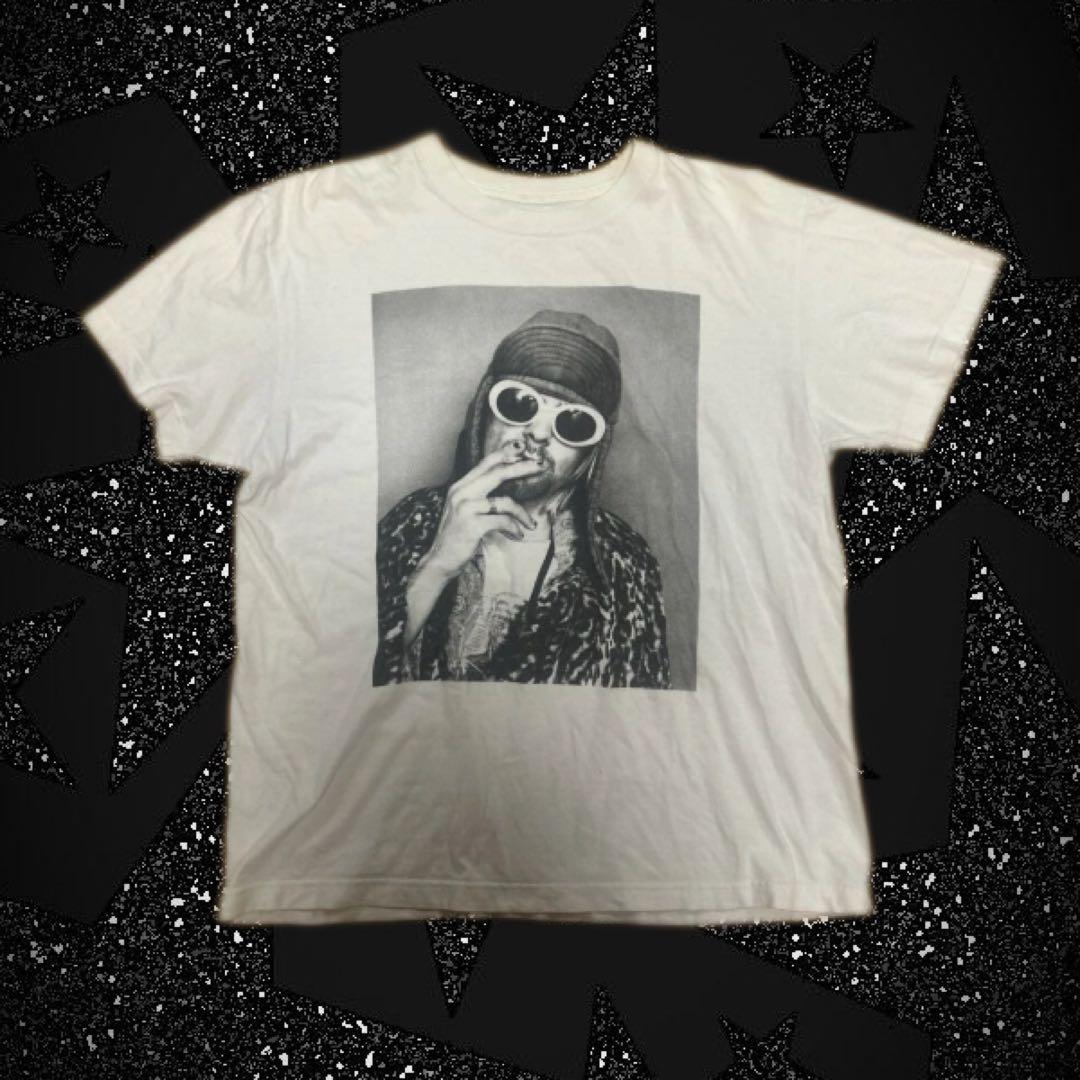 00s カート・コバーンtシャツ ロック モノクロ グランジ y2k - メルカリ