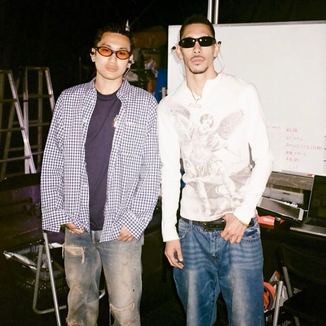 新品】 Mサイズ VALLAD ヘンリーネック サーマル ホワイト io着用