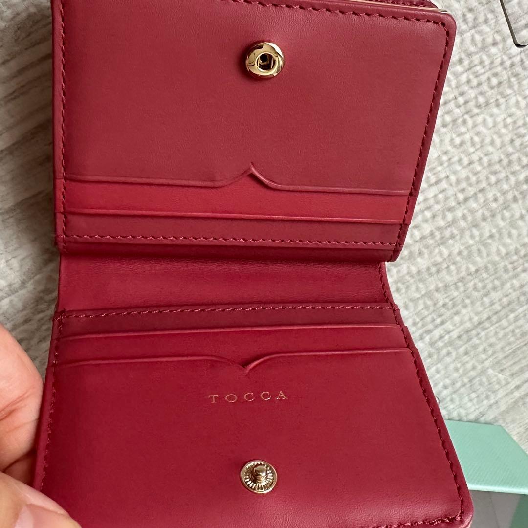 TOCCA トッカ ピンク キルティング 二つ折り財布 ミニ財布