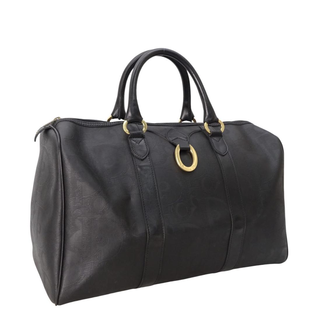 本物 美品■ディオール■トロッター ブラック ボストンバッグ トラベルバッグ 本物 美品□ディオール□トロッター ブラック ボストンバッグ トラベル