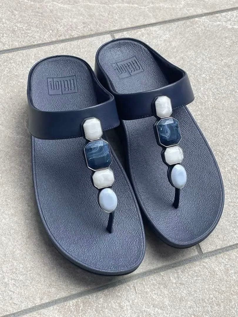 fitflop フィットフロップ　サンダル　ストーン　23cm FitFlop（フィットフロップ） サンダル LULU CRYSTAL EMBELLISHED BACK