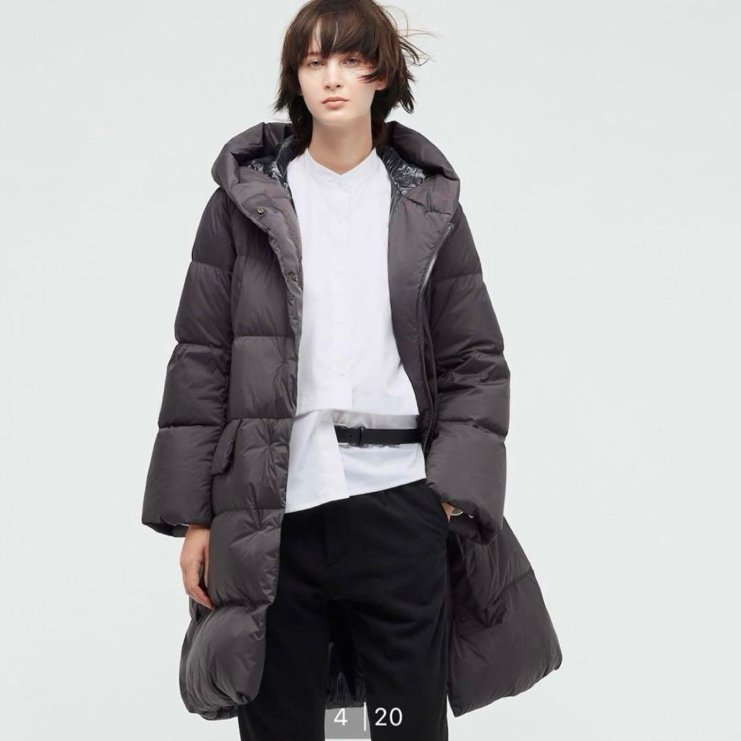 美品☆UNIQLO ユニクロ プラスJ ロングダウンコート レディース L