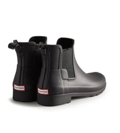 ハンター　チェルシーブーツ黒　UK5 24センチ ハンター HUNTER 【レディース】リファインド ステッチチェルシー