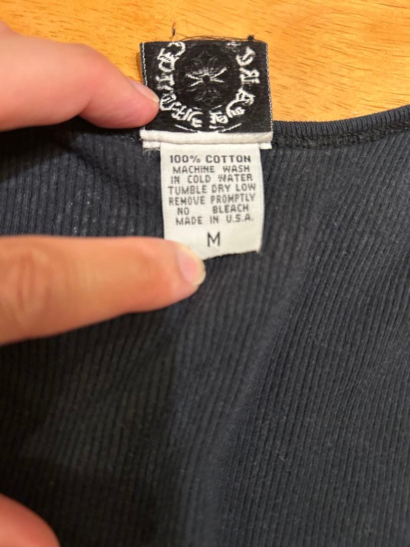 shmn様 CHROME HEARTS リブタンクトップ クロス ブラック M