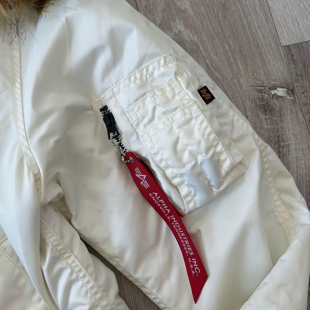 ALPHA INDUSTRIES アルファ N2B フライトジャケット L 白 - メルカリ