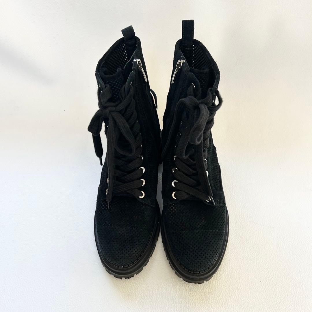 極美品✨セルジオロッシ バイカープリンス レースアップブーツ 黒 36 1