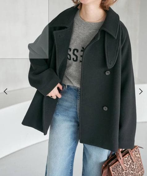 Spick and Spanスピック＆スパン　スタンドカラーショートコート Spick＆Span（スピック アンド スパン） コート アウター 「追加」S160