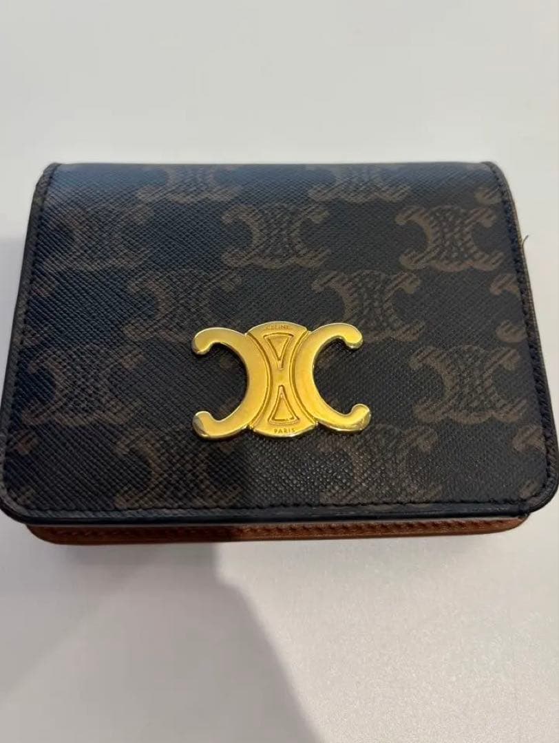 【即購入OK】セリーヌ　トリオンフ　二つ折り財布 CELINE（セリーヌ） 二つ折り財布 トリオンフ コンパクト ウォレット